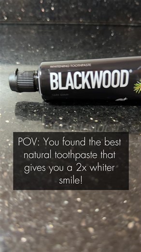 Finally found it. Blackwood delivers up to 2x whiter teeth, long lasting freshness, and a rich, indulgent brushing experience. بلاكوود يمنحك أسنانًا أكثر بياضًا حتى الضعف، انتعاشًا يدوم طويلًا، وتجربة تفريش غنية ومميزة.