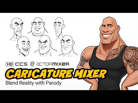 Caricature MIXER | Easy Caricature Style, Unique Characters in Minutes | CC5 & iClone