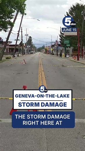 News 5's Mike Holden has the latest on storm damage in Geneva-on-the-Lake.