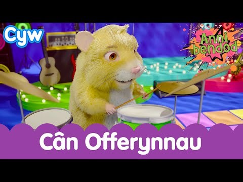 🐹 Cân Offerynnau Annibendod | Bochau the cute Welsh hamster plays his favourite instruments!