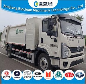 [Hot Item] Electric Garbage Collection Sanitation Refuse Vehicle with Hydraulic Compression Truck