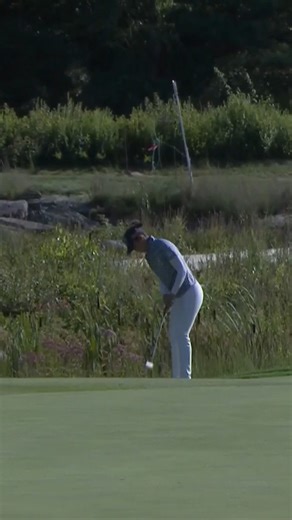 Birdie from off the green for Andrea Lee 👌 She's leaping up the leaderboard and only one off the lead | LPGA