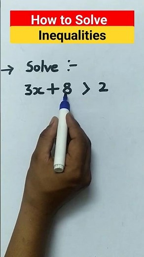 How to Solve inequalities ? #maths #class11th #inequality #shorts #ytshorts