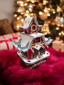 Tiny Fairy House With Stake – Brightly Painted Miniature for Pots & Displays - Etsy