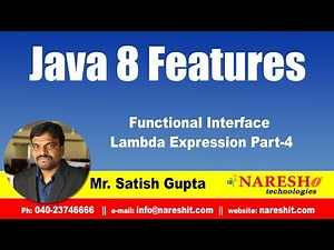 Java 8.0 Features | Functional Interface Lambda Expression Part-4 | by Mr.Satish Gupta