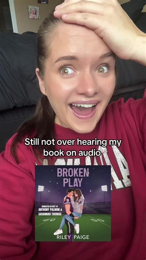 📚 Broken Play by Riley Paige narrated in duet by Anthony Palmini & Savannah Thomas! -college football romance -he falls first & harder -childhood friends to lovers -mental health rep -broken girl -inexperienced mmc #sportsromancebooks #angstyromancebooks #footballromancebooks #rileypaige #pcustorm