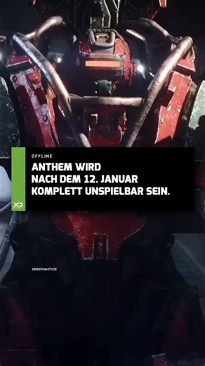 Anthem Server gehen Offline! #gaming #gamer #ytshorts #news #anthem #multiplayer #online