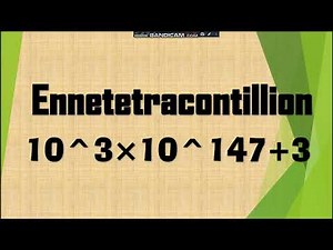 Numbers 1 to Truest Infinity Part 5 - 1 Yoctillion to 1 Killillion