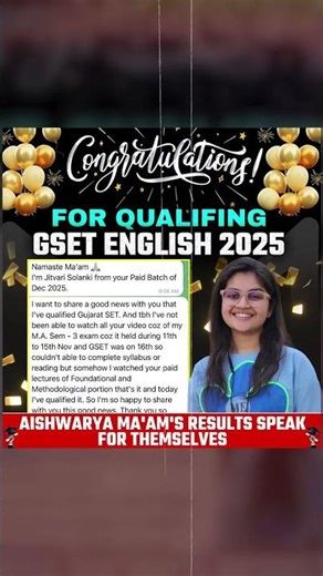 Congratulations to All Selected Candidate #ugcnetadda247 #gset #ugcnetenglish #toppers #jkset