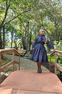 High Waist Indigo Blue Denim Belle Skirt - Etsy