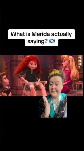What does Merida actually say? #scottish #merida #wreckitralph2 #disney