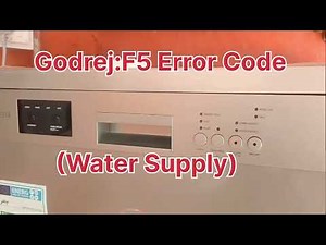 Godrej dishwasher F5 Error Code solution #godrej #godrejappliances #code #dishwashers#dishwasherdemo