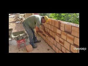 τριτη φαση οικοδομικου εργου χτίσιμο τοίχοι με τούβλα πλαταρι μονό και διπλό κολλητό