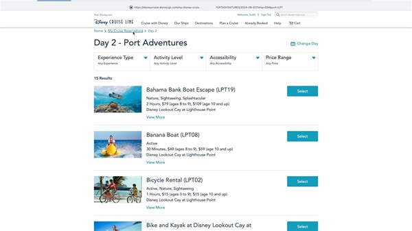 1K views · 17 reactions | A look at the Port Adventure offerings for the 3-Night Disney Lookout Cay at Lighthouse Point Preview Cruise sailing on the Disney Magic from Fort Lauderdale on June 6, 2024. | The Disney Cruise Line Blog | Facebook