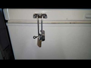 DIY TUTORIAL HOW TO MAKE A HOMEMADE LOCK FOR FREEZER OR REFRIGERATOR. #howto #how #diy #doityourself