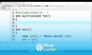 Mind Luster - Learn 47 Finding the Length of a String Using Pointers in C Efficient String Length Determination