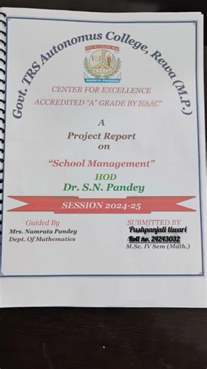 M.Sc. 4th Semester Project Report