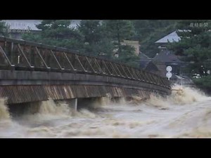 台風１８号 濁流に襲われた京都・嵐山