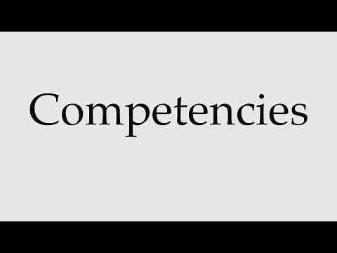 How to Pronounce Competencies
