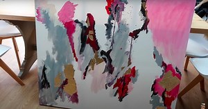 Crea una impresionante obra de arte abstracta tú mismo