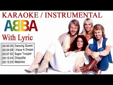 ABBA Greatest Hits - ABBA Karaoke / Instrumental With Lyrics - Best Songs Classic