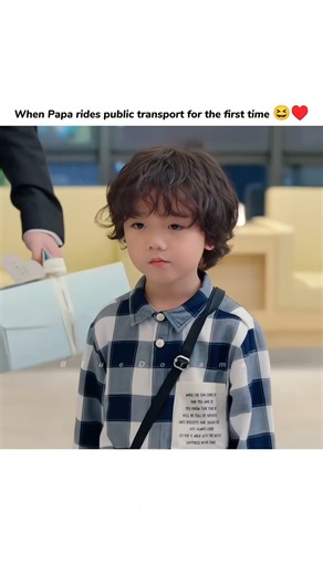 When papa ride public transport for the first time😆 unforgettable love romantic scene #shorts #fyp