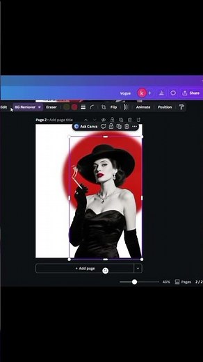 How to Create a Vogue magazine Poster in Canva| Step by Step For beggners