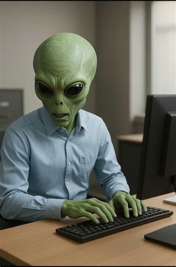 software alien💻👨‍💼👔 #alien #ai #viral #trending