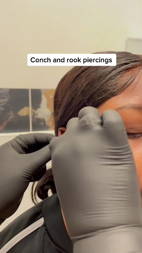Conch and rook piercings • EAR PIERCINGS STILL JUST £15 #rookpiercing #conchpiercing #earpiercing #piercing #londonpiercing #enfield