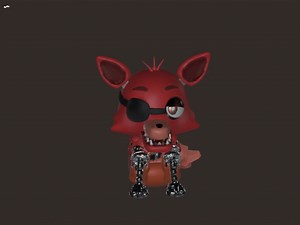 chibi figurine of foxy from FNAF