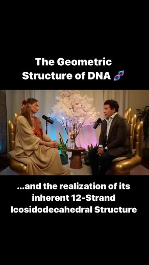 The Geometric Structure of DNA, the life-giving critical balance of 5 and 6 and the Icosidodecahedron. The structure of DNA is well known to be based upon the Hexapentakis (Hexagons and Pentagons make up Nucleotide Pairings of Adenine Thymine, and Cytosine Guanine. Likewise, the actual structure of a complete strand of DNA 🧬 ‘stacking’ is also known to be predicated upon the Dodecahedron (known as a ‘Platonic Solid’) which is made up of entirely 12 regular Pentagons. In Alchemy, the Dodecahedro