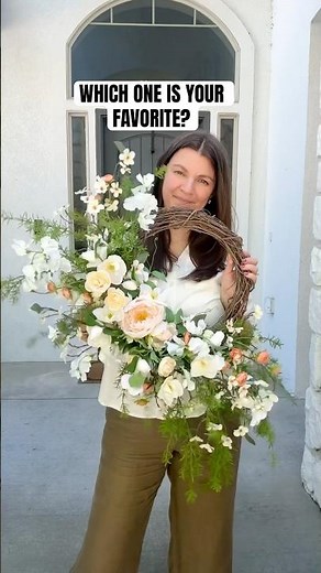 Faux floral wreaths for your front door!