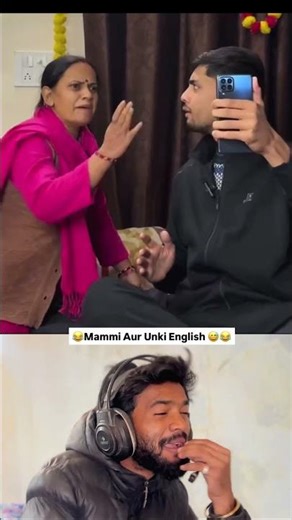 Mammi Vs English 😅 #viralvideos #trendingreels #instagood #viral #likesforlike #comedy #explore
