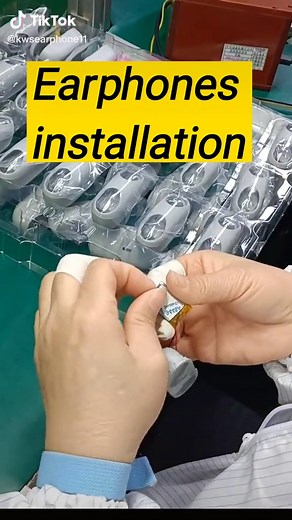 #factory #tws #airpods #iphone earphones installation
