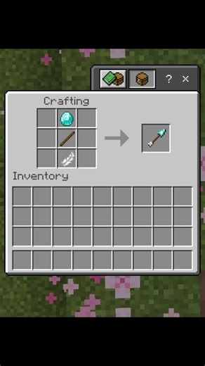 how to craft diamond arrow 🔥 IN MINECRAFT 💀 #minecraft #diamond #arrow #viralshort