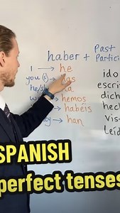 The perfect tenses in Spanish 😌 #spanish #español #spanishvocab #speakspanish #spain #spanishlearner #spanishvocabulary #spanishgrammar #spanishlearners #spanishasasecondlanguage #spanishlife #spanishgrammar #learnspanish #spanishonline #learningspanish #bilingual #learnspanishonline #spanishlessons #spanishtutor #realspanish #polyglot #usefulspanishexpressions #spanishlanguage #spanishwords #colombianspanish | Spanish with James