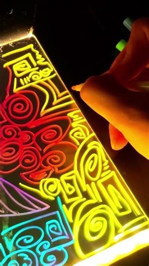 🔥🌈 Neon Art Compilation in Motion