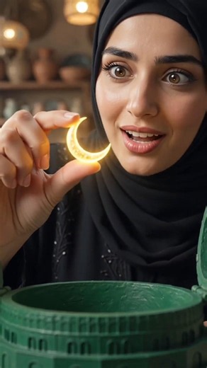 😱 The Green Dome Was Empty... What She Found Inside Changed Everything! 🕌✨ #islamicart