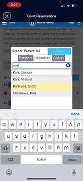 How to modify Court Reservations in ForeTees