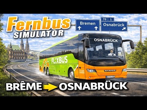🚍[FERNBUS SIMULATOR] TRAJET BRÊME ➜ OSNABRÜCK EN SCANIA TOURING HD 121 FLIXBUS 4K60 [FR] (PS5)