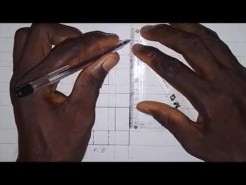 2025 NOV. GCE Question 4 - Orthographic Views of an Isometric Block in 3rd Angle Projection