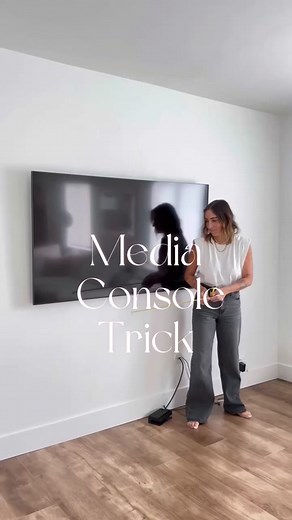 DIY Media Console Trick for Extra Long TV Walls