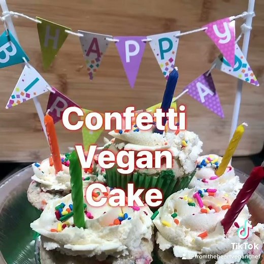 Vegan Confetti Cake