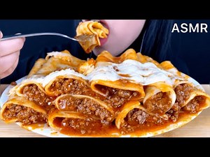 ASMR Cheesy Cannelloni Pasta | MUKBANG (Eating Sounds)