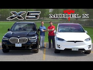 2019 BMW X5 50i vs Tesla Model X // Battle Of The X's