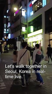 명동 밤거리 Seoul Night Walking tour Live TV