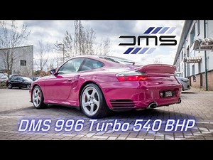 DMS Porsche 996 Turbo manual 540 BHP power upgrade in unique rubystone PTS