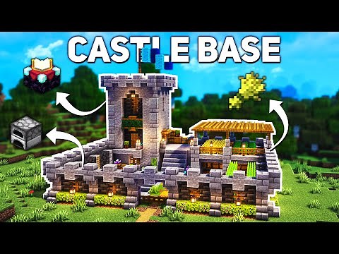 Minecraft: Castle Survival Base Tutorial (how to build)