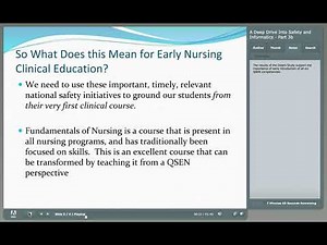 QSEN Module 5: Embedding QSEN Competencies in Beginning Clinical Courses - Part 3b
