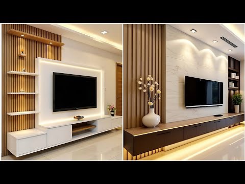 +200 Modern Living Room TV Cabinet Design 2025 TV Wall Unit| Home Interior Wall Decorating Ideas Ep1